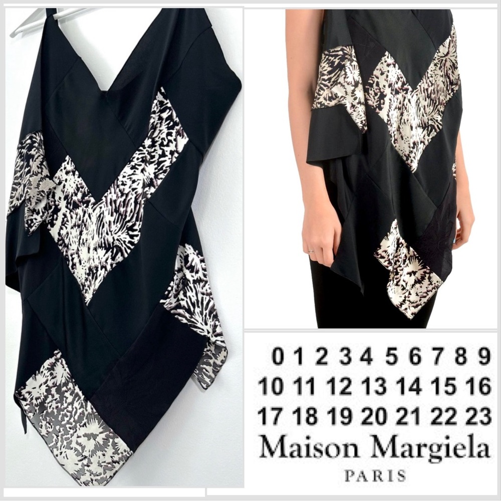Maison Margiela Women's Silk Sleeveless Asymmetrical Blouse